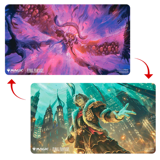 FINAL FANTASY™ Emet-Selch, Unsundered / Hades, Sorcerer of Eld Double-Sided Playmat